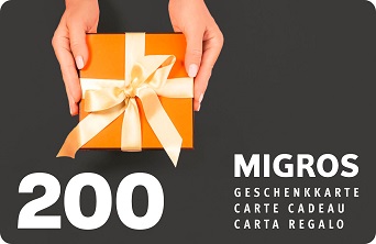 Migros-Geschenkkarte 200