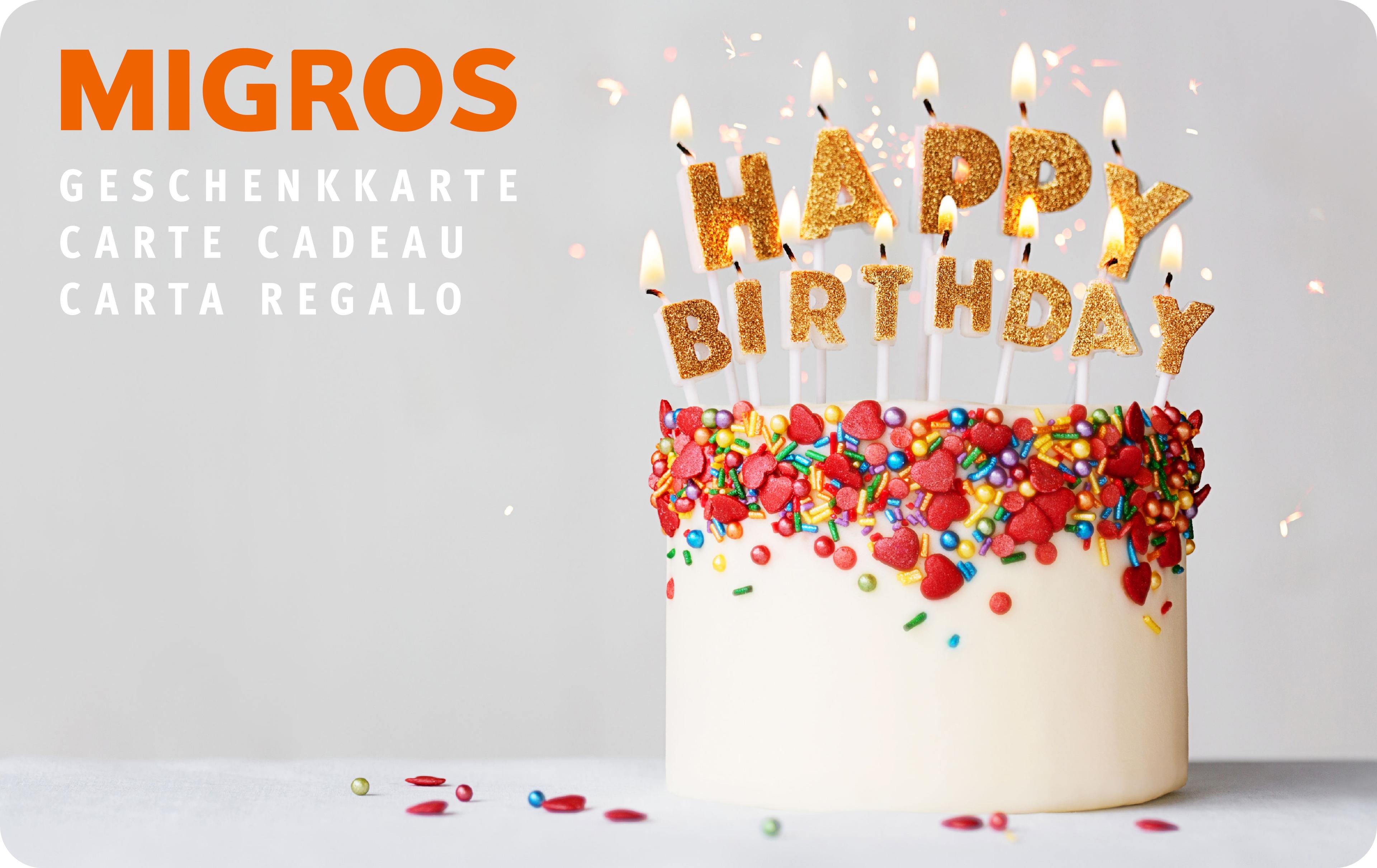 Geschenkkarte Happy Birthday